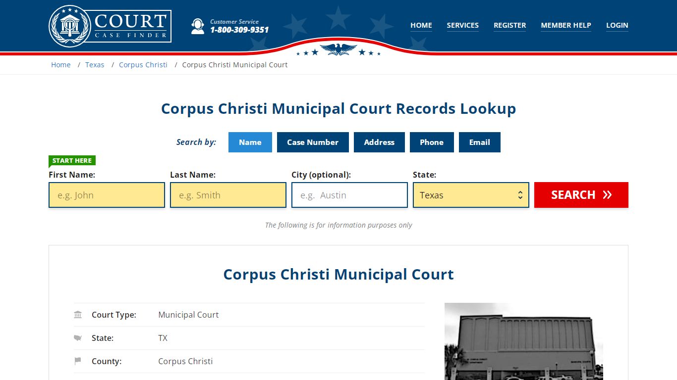 Corpus Christi Municipal Court Records Lookup