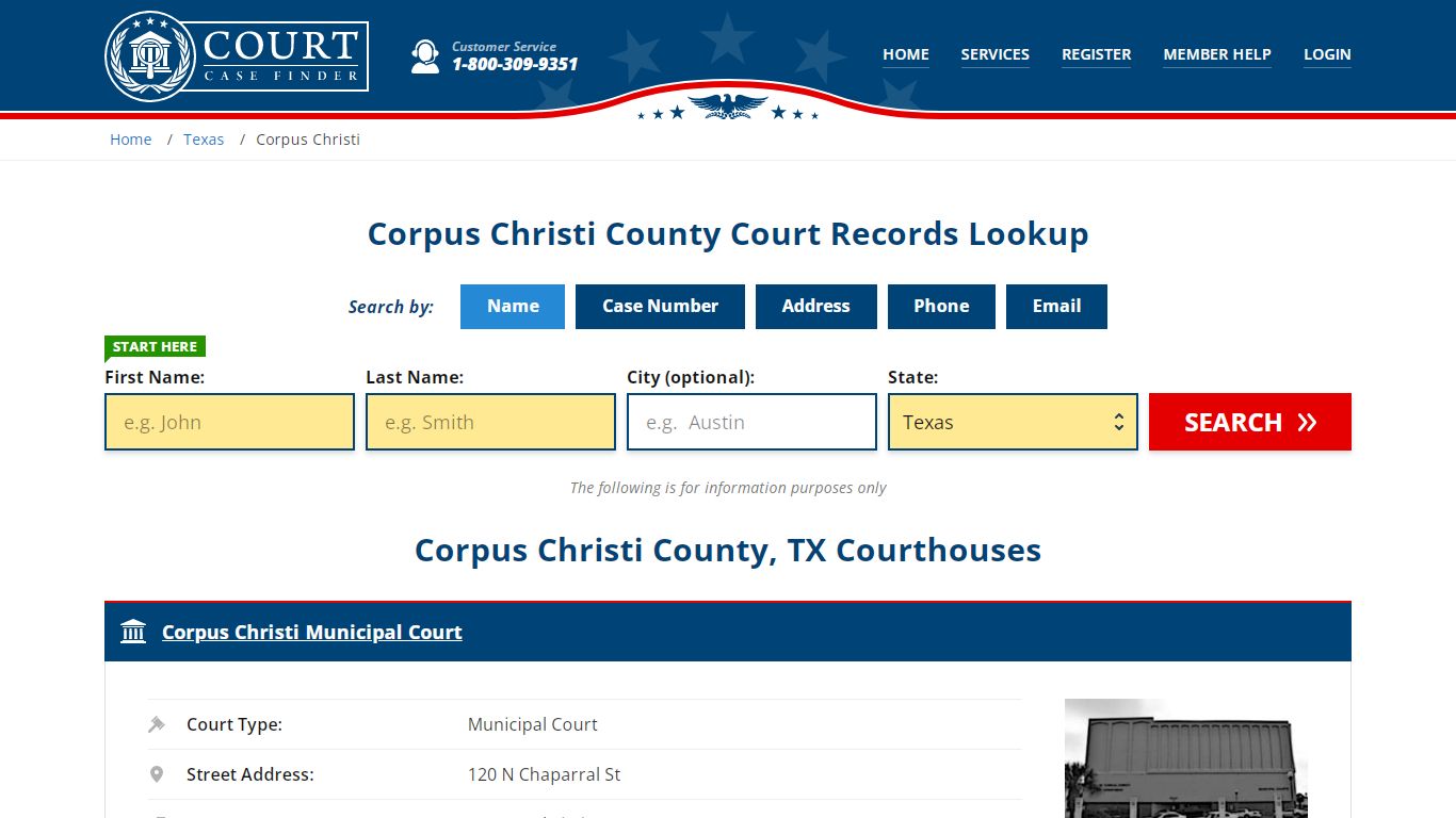 Corpus Christi County Court Records | TX Case Lookup