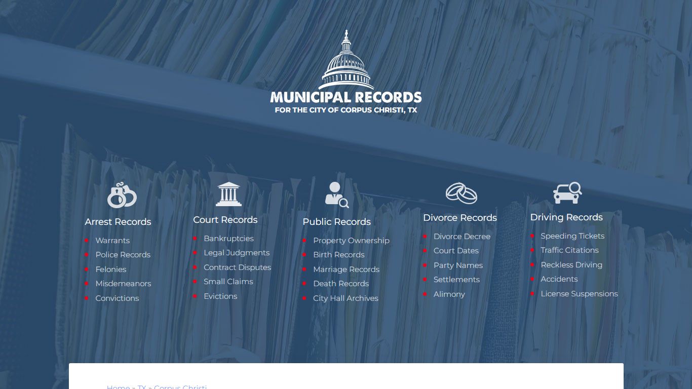 Municipal Records in Corpus Christi tx